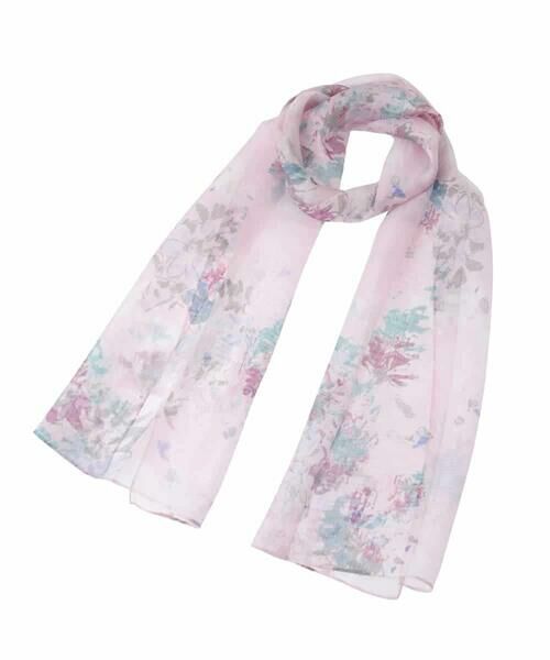 HIROKO BIS / ヒロコビス マフラー・ショール・スヌード・ストール | フラワープリントシルクストール | 詳細5