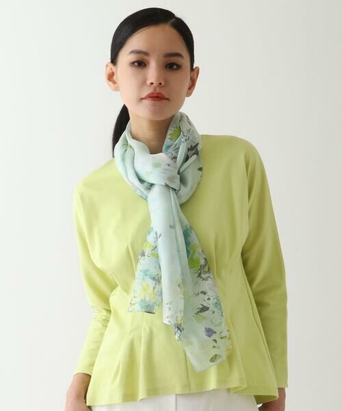 HIROKO BIS / ヒロコビス マフラー・ショール・スヌード・ストール | フラワープリントシルクストール | 詳細6