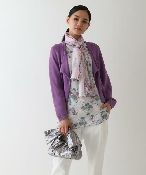HIROKO BIS / ヒロコビス マフラー・ショール・スヌード・ストール | フラワープリントシルクストール | 詳細8