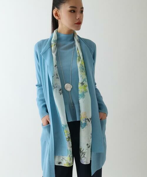 HIROKO BIS / ヒロコビス マフラー・ショール・スヌード・ストール | フラワープリントシルクストール | 詳細9