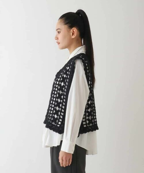 HIROKO BIS / ヒロコビス ベスト | コットンレースジレ | 詳細1