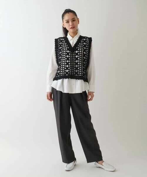 HIROKO BIS / ヒロコビス ベスト | コットンレースジレ | 詳細10