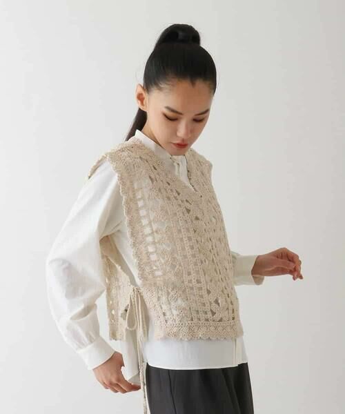 HIROKO BIS / ヒロコビス ベスト | コットンレースジレ | 詳細13