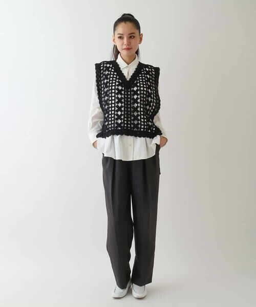 HIROKO BIS / ヒロコビス ベスト | コットンレースジレ | 詳細9