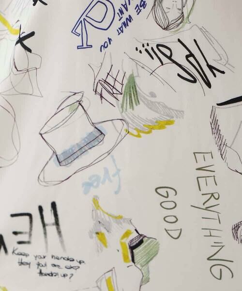 HIROKO BIS / ヒロコビス シャツ・ブラウス | ポップアートリブジョイントブラウス /洗える | 詳細7