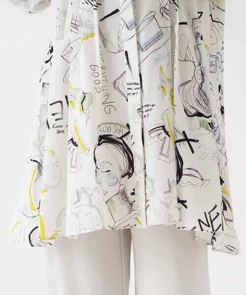 HIROKO BIS / ヒロコビス チュニック | ポップアートデザインチュニック丈ブラウス /洗濯機で洗える | 詳細5