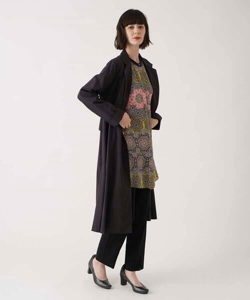 HIROKO BIS / ヒロコビス チュニック | ヴィンテージ風総柄ブラウス /洗濯機で洗える | 詳細10