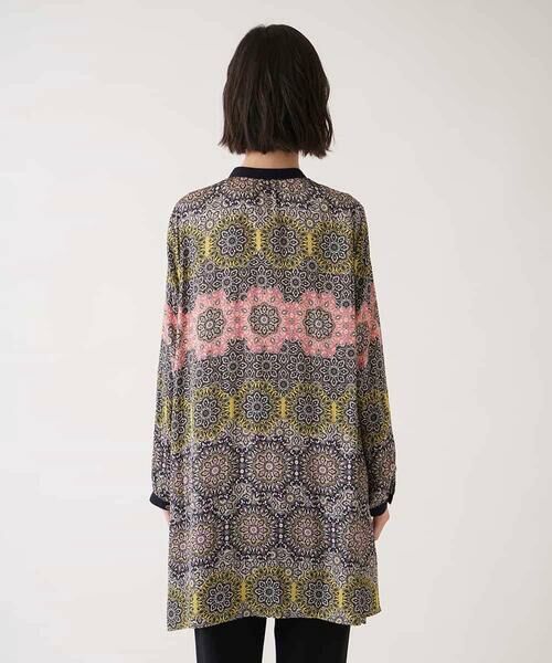 HIROKO BIS / ヒロコビス チュニック | ヴィンテージ風総柄ブラウス /洗濯機で洗える | 詳細2