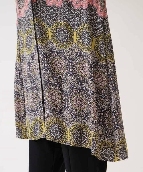 HIROKO BIS / ヒロコビス チュニック | ヴィンテージ風総柄ブラウス /洗濯機で洗える | 詳細6