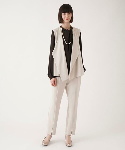 HIROKO BIS / ヒロコビス シャツ・ブラウス | ドレープアクセントジョーゼットブラウス /洗濯機で洗える | 詳細15