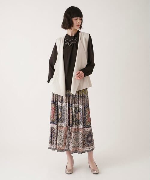 HIROKO BIS / ヒロコビス シャツ・ブラウス | ドレープアクセントジョーゼットブラウス /洗濯機で洗える | 詳細16