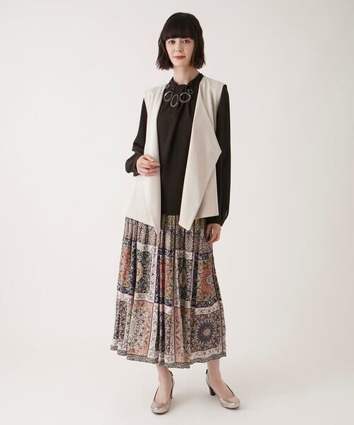 HIROKO BIS / ヒロコビス シャツ・ブラウス | ドレープアクセントジョーゼットブラウス /洗濯機で洗える | 詳細17