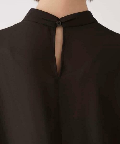 HIROKO BIS / ヒロコビス シャツ・ブラウス | ドレープアクセントジョーゼットブラウス /洗濯機で洗える | 詳細4