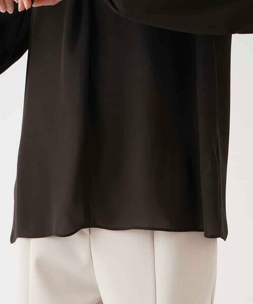 HIROKO BIS / ヒロコビス シャツ・ブラウス | ドレープアクセントジョーゼットブラウス /洗濯機で洗える | 詳細6