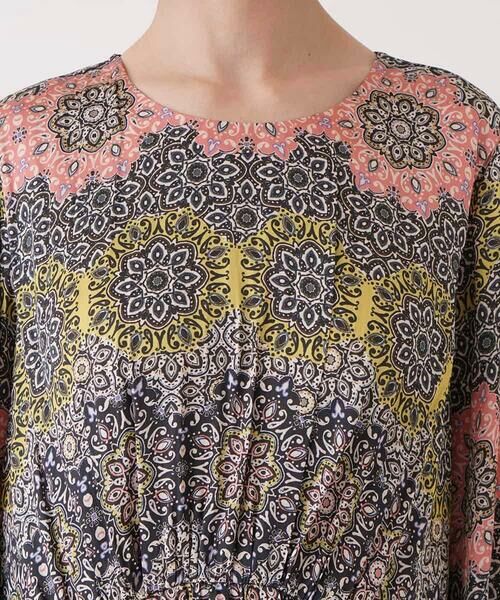 HIROKO BIS / ヒロコビス ロング・マキシ丈ワンピース | ヴィンテージ風モチーフ総柄ワンピース /洗濯機で洗える | 詳細3