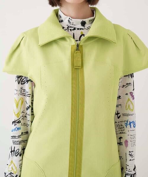 HIROKO BIS / ヒロコビス ベスト | キャップスリーブニットジレ /洗える | 詳細3