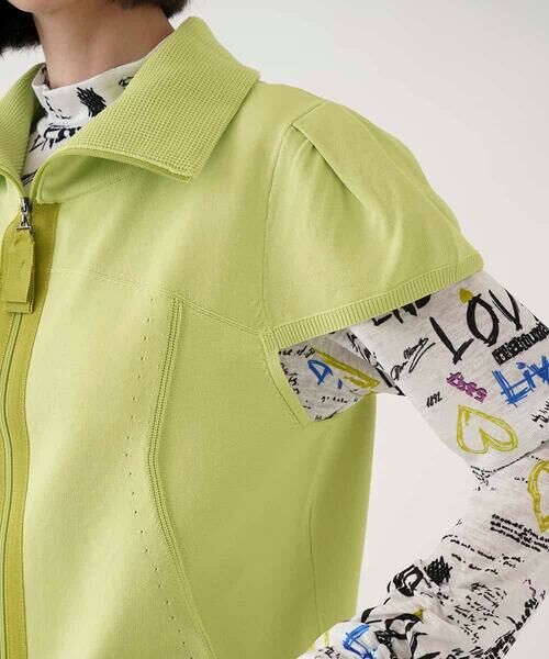 HIROKO BIS / ヒロコビス ベスト | キャップスリーブニットジレ /洗える | 詳細5