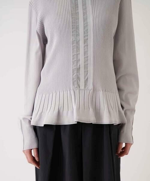 HIROKO BIS / ヒロコビス ニット・セーター | ピコテープジョイントニットプルオーバー | 詳細6