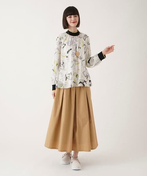 HIROKO BIS / ヒロコビス ロング・マキシ丈スカート | タックボリュームスカート /洗濯機で洗える | 詳細10