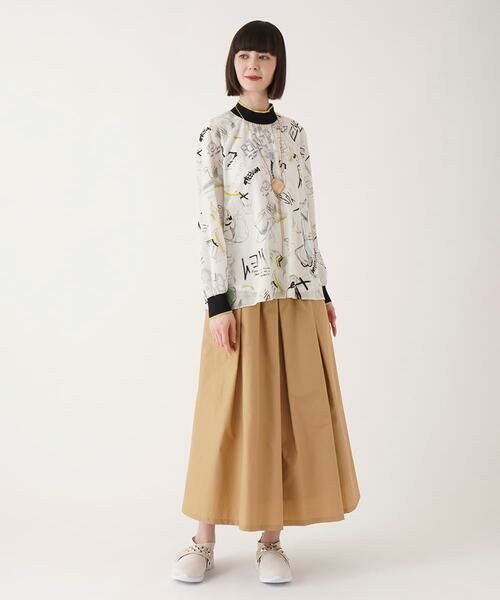 HIROKO BIS / ヒロコビス ロング・マキシ丈スカート | タックボリュームスカート /洗濯機で洗える | 詳細11