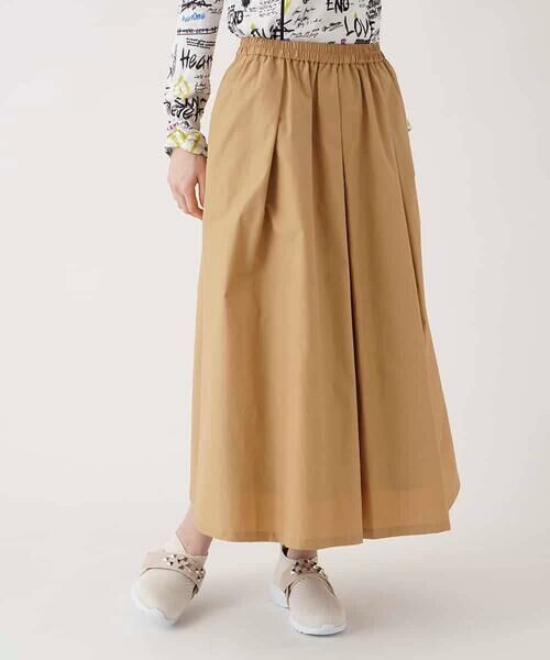 HIROKO BIS / ヒロコビス ロング・マキシ丈スカート | タックボリュームスカート /洗濯機で洗える | 詳細6