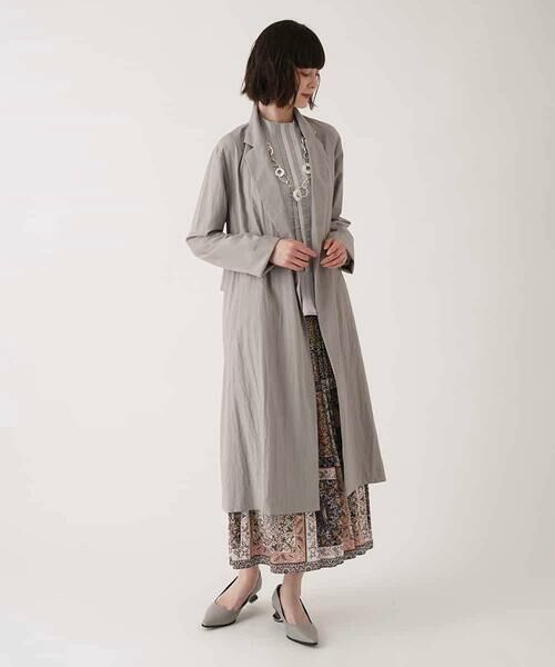 HIROKO BIS / ヒロコビス ロング・マキシ丈スカート | ヴィンテージ風総柄フレアスカート /洗濯機で洗える | 詳細13