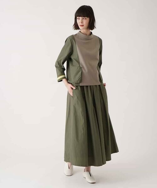 HIROKO BIS / ヒロコビス カットソー | ジョイント配色プルオーバートップ /洗える | 詳細10