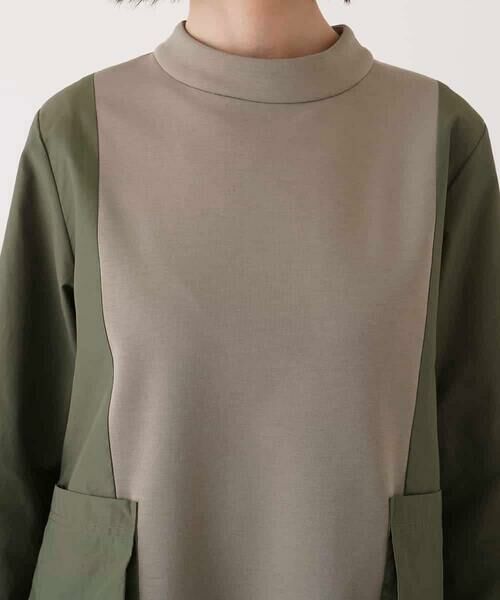 HIROKO BIS / ヒロコビス カットソー | ジョイント配色プルオーバートップ /洗える | 詳細5