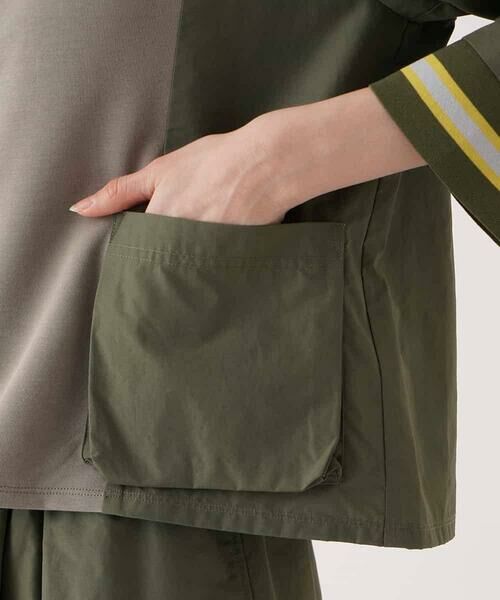 HIROKO BIS / ヒロコビス カットソー | ジョイント配色プルオーバートップ /洗える | 詳細7