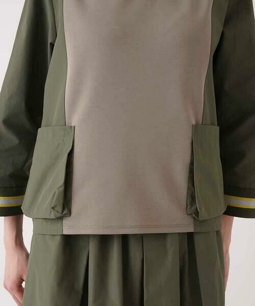 HIROKO BIS / ヒロコビス カットソー | ジョイント配色プルオーバートップ /洗える | 詳細8