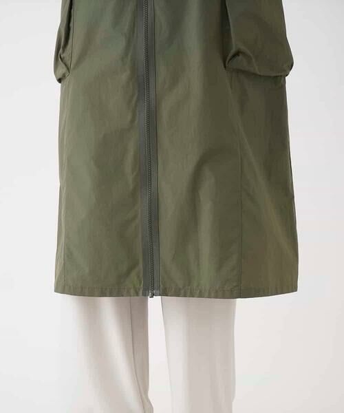 HIROKO BIS / ヒロコビス ロング・マキシ丈ワンピース | ジョイント配色ジップアップワンピース /洗える | 詳細6