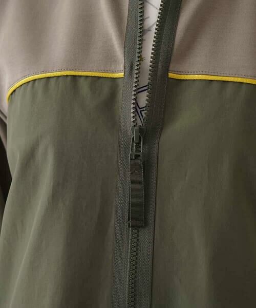 HIROKO BIS / ヒロコビス ロング・マキシ丈ワンピース | ジョイント配色ジップアップワンピース /洗える | 詳細7