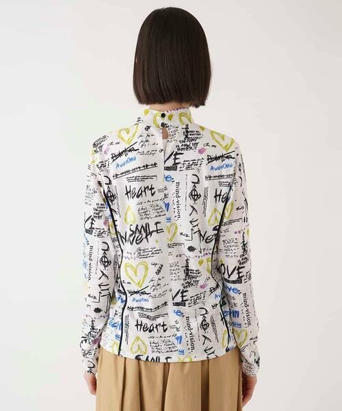 HIROKO BIS / ヒロコビス カットソー | ロゴハートプリントジャージーカットソー /洗える | 詳細2