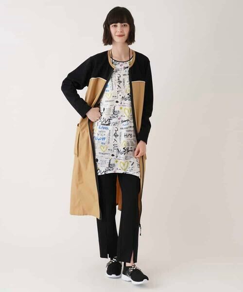 HIROKO BIS / ヒロコビス チュニック | ロゴハートプリントチュニックカットソー /洗える | 詳細5