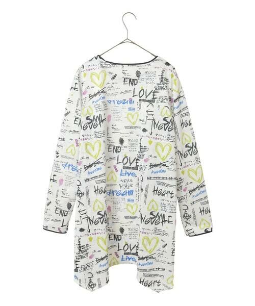 HIROKO BIS / ヒロコビス チュニック | ロゴハートプリントチュニックカットソー /洗える | 詳細7