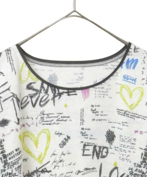 HIROKO BIS / ヒロコビス チュニック | ロゴハートプリントチュニックカットソー /洗える | 詳細8
