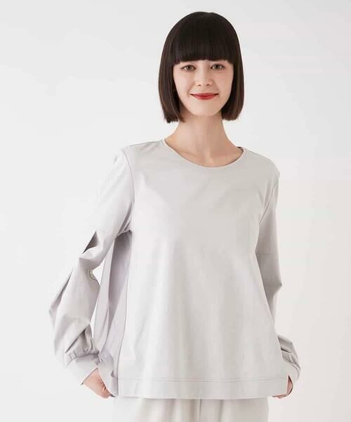 HIROKO BIS / ヒロコビス カットソー | チュールジョイントカットソー /洗濯機で洗える | 詳細15