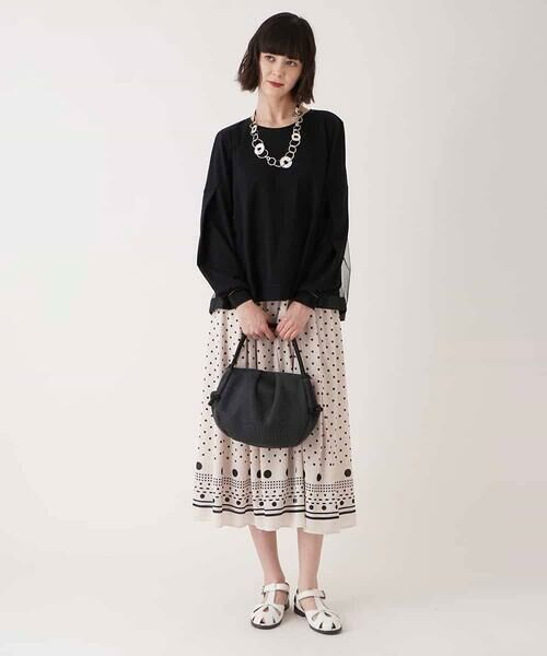 HIROKO BIS / ヒロコビス カットソー | チュールジョイントカットソー /洗濯機で洗える | 詳細22