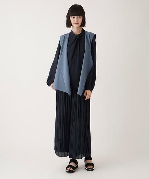 HIROKO BIS / ヒロコビス ベスト | フロントドレープジャージージレ /洗濯機で洗える | 詳細15