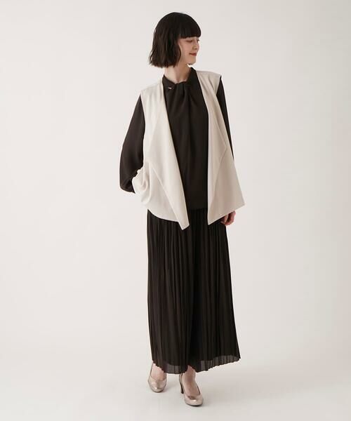 HIROKO BIS / ヒロコビス ベスト | フロントドレープジャージージレ /洗濯機で洗える | 詳細19