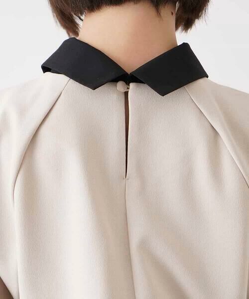 HIROKO BIS / ヒロコビス チュニック | 襟付きジャージーチュニックブラウス /洗濯機で洗える | 詳細5