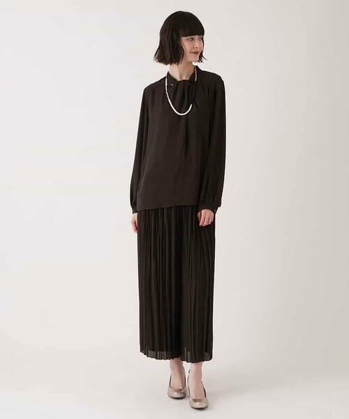 HIROKO BIS / ヒロコビス その他パンツ | ジョーゼットプリーツワイドパンツ /洗える | 詳細11