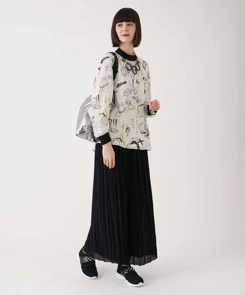 HIROKO BIS / ヒロコビス その他パンツ | ジョーゼットプリーツワイドパンツ /洗える | 詳細12