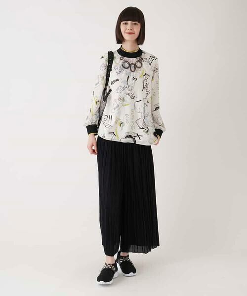 HIROKO BIS / ヒロコビス その他パンツ | ジョーゼットプリーツワイドパンツ /洗える | 詳細13