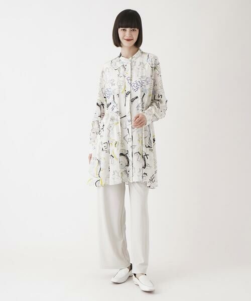 HIROKO BIS / ヒロコビス その他パンツ | カットソーポンチワイドパンツ /洗濯機で洗える | 詳細12