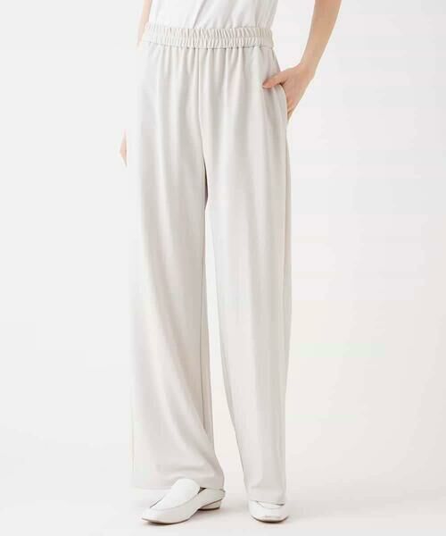 HIROKO BIS / ヒロコビス その他パンツ | カットソーポンチワイドパンツ /洗濯機で洗える | 詳細5
