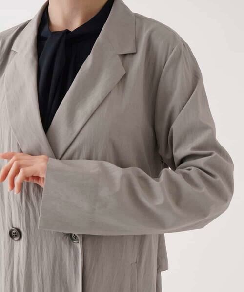 HIROKO BIS / ヒロコビス その他アウター | ドレープワッシャーライトコート /洗える | 詳細4