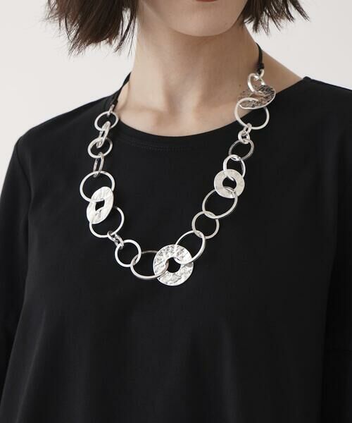 HIROKO BIS/ヒロコビス メタルサークルラインネックレス シルバー F HIROKO BIS/ヒロコビス メタルサークルラインネックレス シルバー F