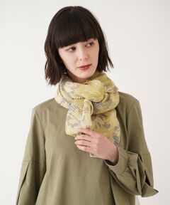 HIROKO BIS / ヒロコビス マフラー・ショール・スヌード・ストール | ボタニカルシフォンプリーツストール /洗える