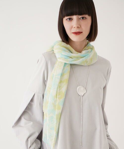 HIROKO BIS / ヒロコビス マフラー・ショール・スヌード・ストール | ボタニカルシフォンプリーツストール /洗える | 詳細2